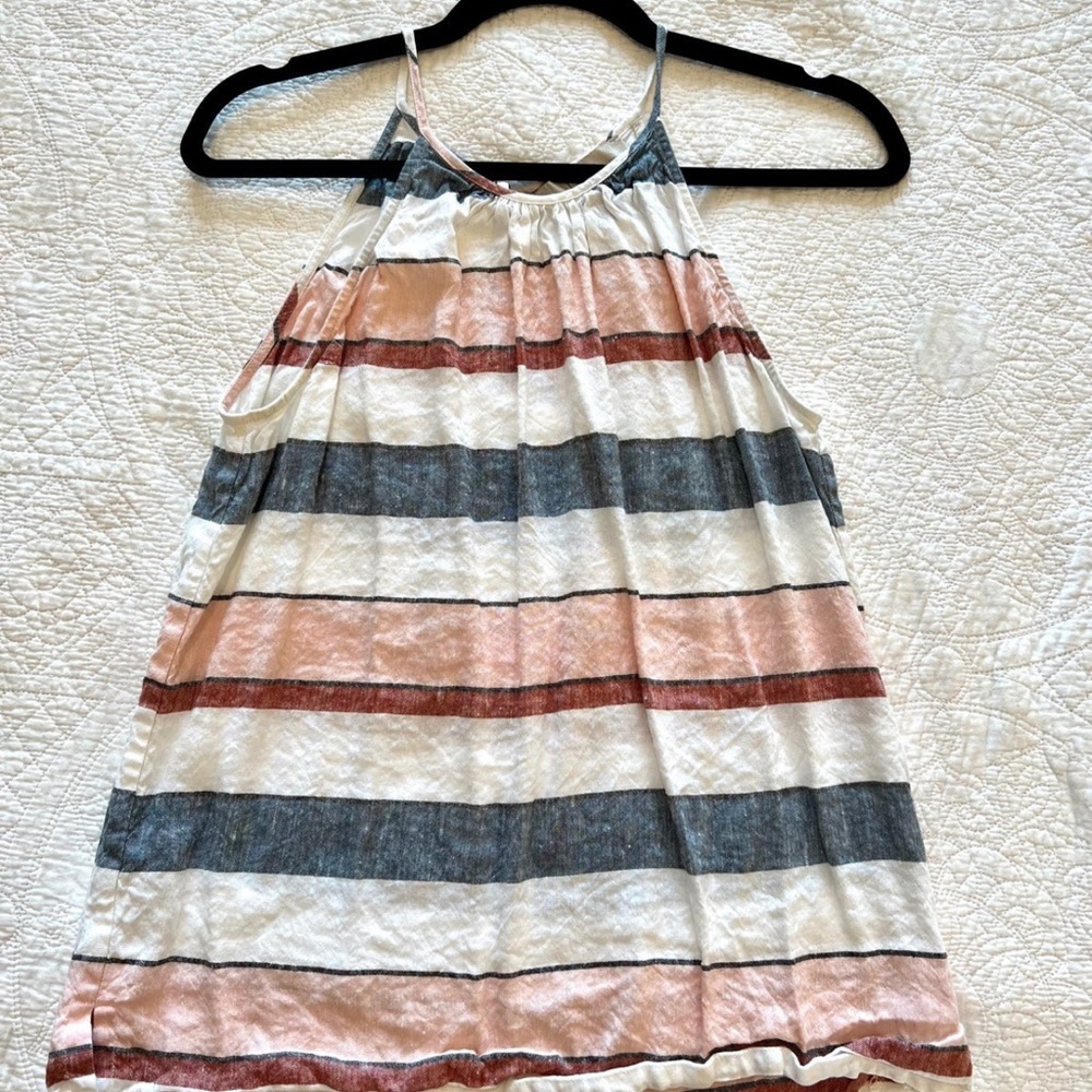 Ann Taylor Loft Striped Sleeveless Blouse Tank